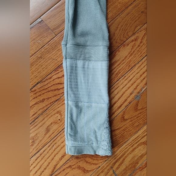 Sundance Sz L Mint Everyday Compliments Waffle Knit Cowl Neck Embroidered Sleeve - Picture 2 of 10